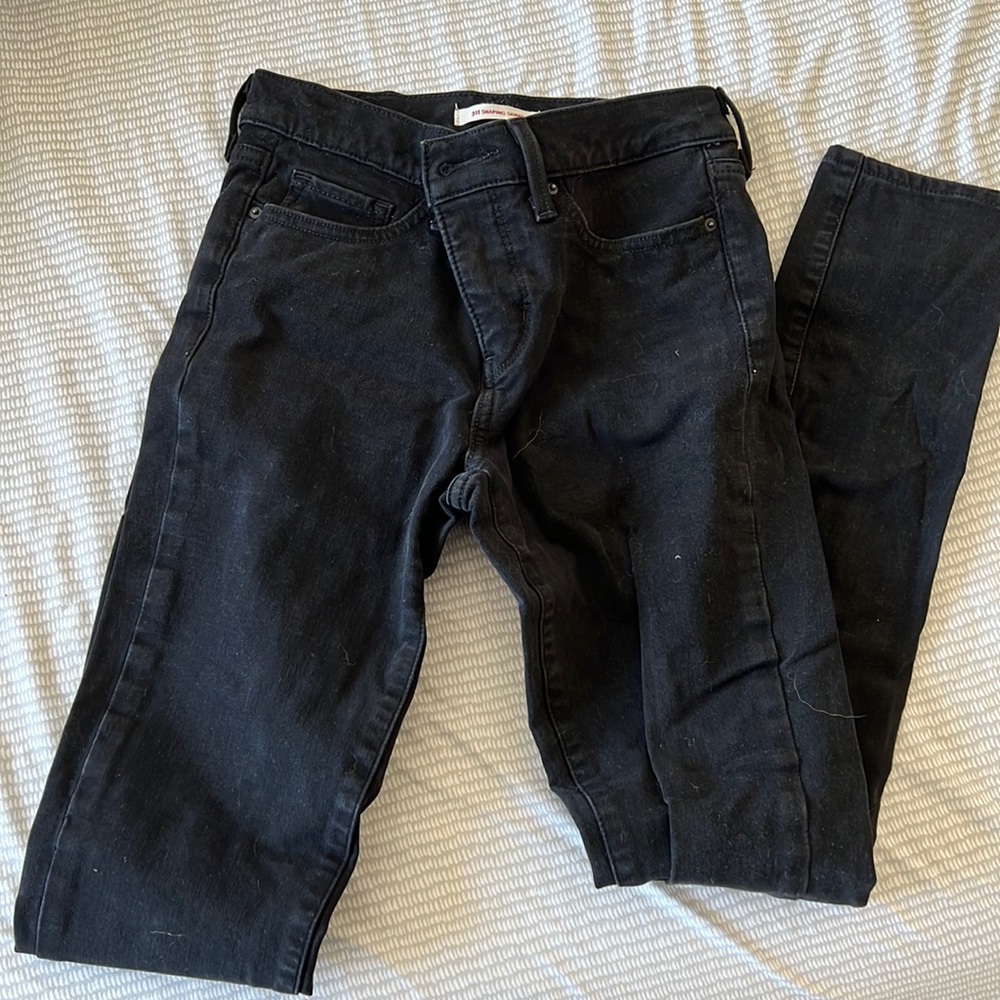 Black Levi skinny jeans